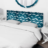 Waves Pattern upholstered headboard