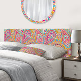 Pattern Based on Paisley upholstered headboard