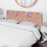 Pattern Based on Paisley upholstered headboard