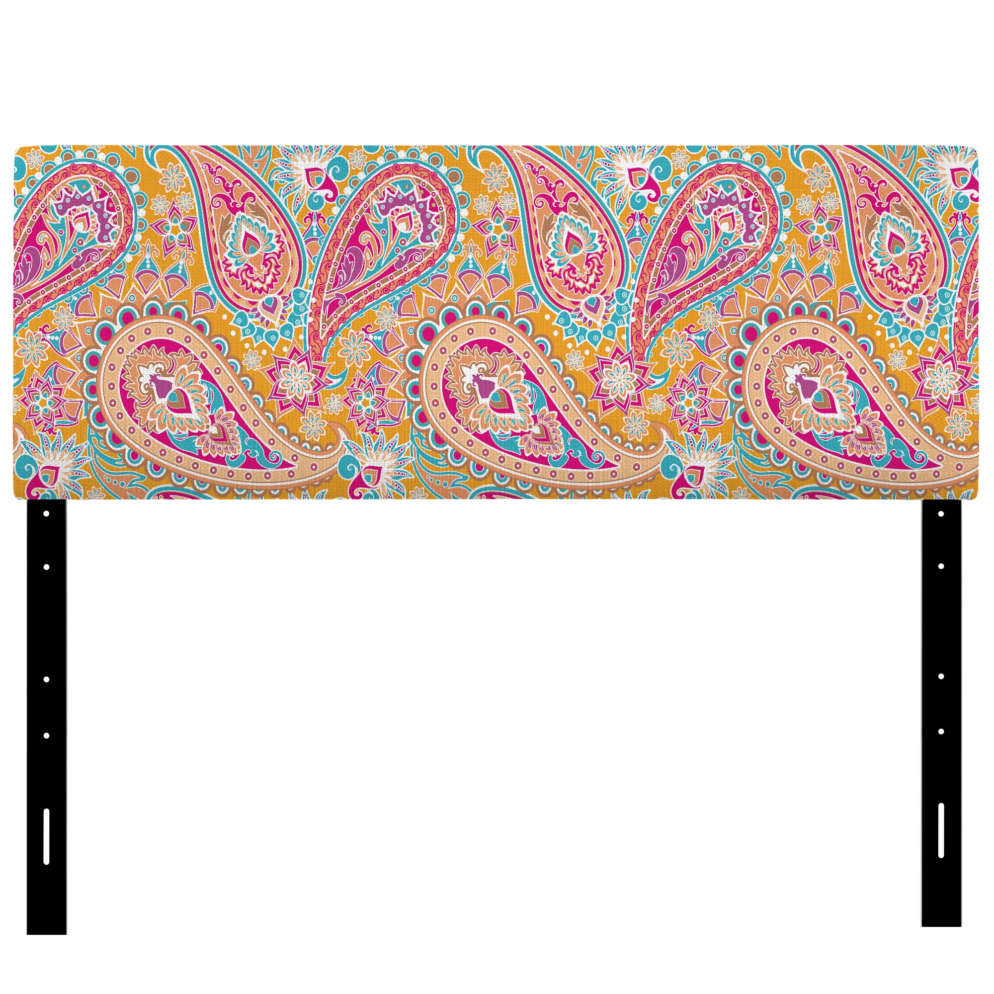 Pattern Based on Paisley upholstered headboard