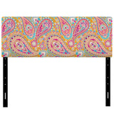 Pattern Based on Paisley upholstered headboard