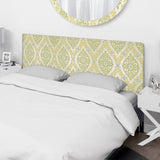 Pattern in Eastern Style upholstered headboard