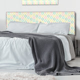 Retro Pattern with Stars upholstered headboard