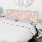 Patchwork Pattern upholstered headboard