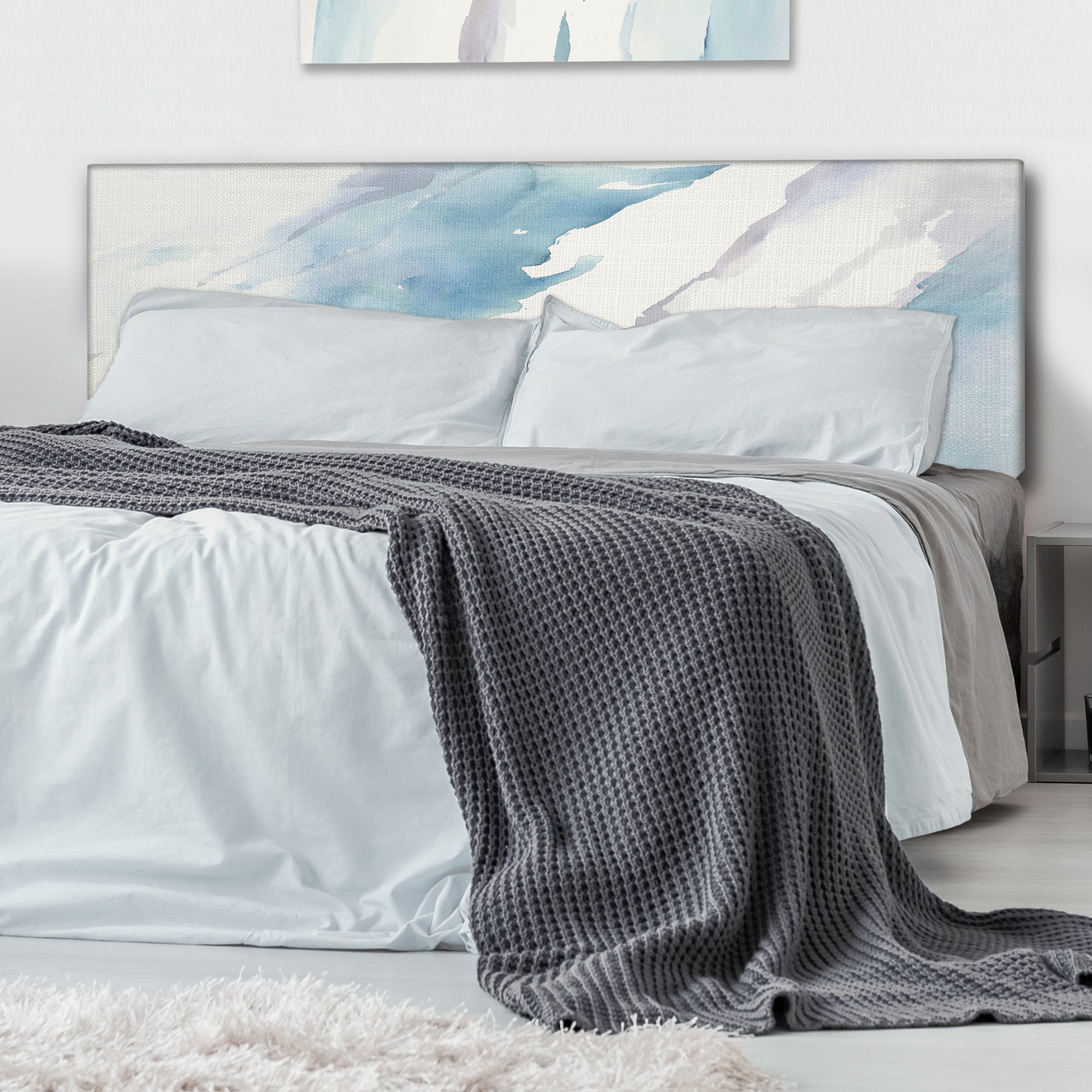 Modern Abstract Drift upholstered headboard