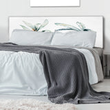 Tropical Jungle Leaves upholstered headboard