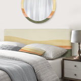 Minimalistic Retro Landscape II upholstered headboard
