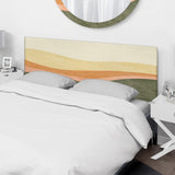 Minimalistic Retro Landscape II upholstered headboard