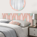 White And Green Pastel Retro I upholstered headboard