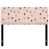 Pastel Retro Geometrics II upholstered headboard