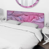 Pink And Purple Marble Landscape upholstered headboard