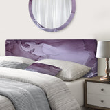 Purple And Grey Marble Ink Clouds I upholstered headboard
