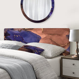 Brown Luxury Abstract Fluid Art VIII upholstered headboard