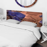 Brown Luxury Abstract Fluid Art VIII upholstered headboard