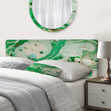 Abstract Fluid Art Colourful Acrylic Bubbles I upholstered headboard