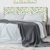 Multicolor Triangular Geometrics I upholstered headboard