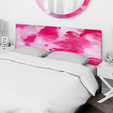 Fuchia And Pink Liquid Clouds upholstered headboard