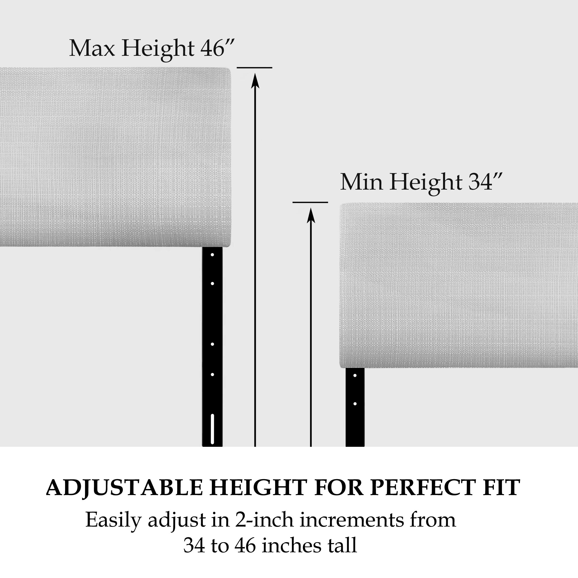 Pattern of Undulating Geometric Forms upholstered headboard