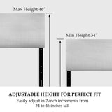 Pattern of Undulating Geometric Forms upholstered headboard