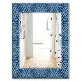 Designart 'Vintage Pattern' Modern Mirror - Oval or Round Wall Mirror