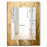 Designart 'Vintage Tree Grooves Annual Rings On Stump' Bohemian and Eclectic Mirror - Oval or Round Wall Mirror