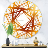 Designart 'Capital Gold Essential 25' Glam Mirror - Round Modern Wall Mirror
