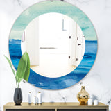Designart 'Out To Sea' Traditional Mirror - Oval or Round Wall Mirror