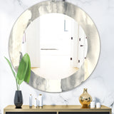 Designart 'Gold Glamour Direction I' Modern Mirror - Oval or Round Wall Mirror