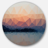 Sky Sea and Beach Abstract Vector View' Extra Large Seascape Metal Wall Decor