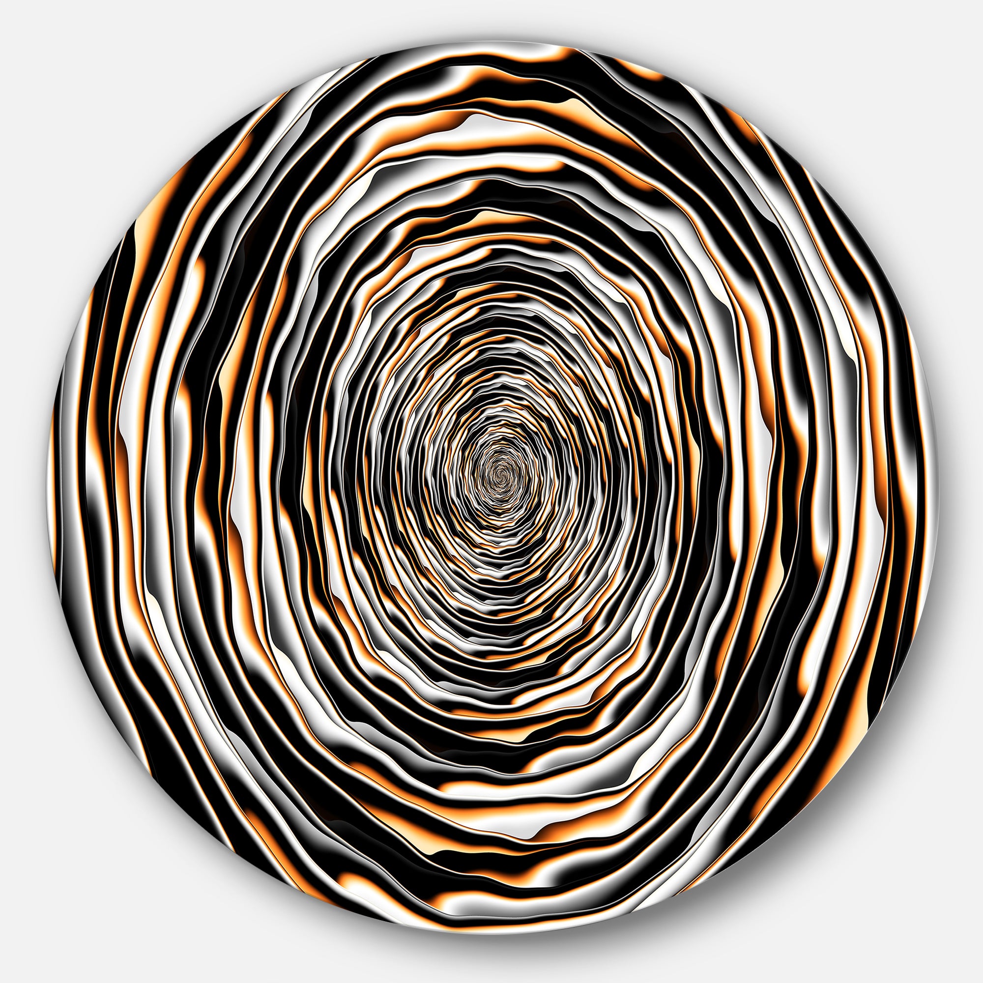 Fractal Rotating Abstract Design' Large Abstract Metal Artwork