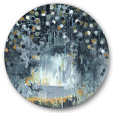 Designart 'I'll Take It Under Consideration 3' Modern & Contemporary Metal Circle Wall Art