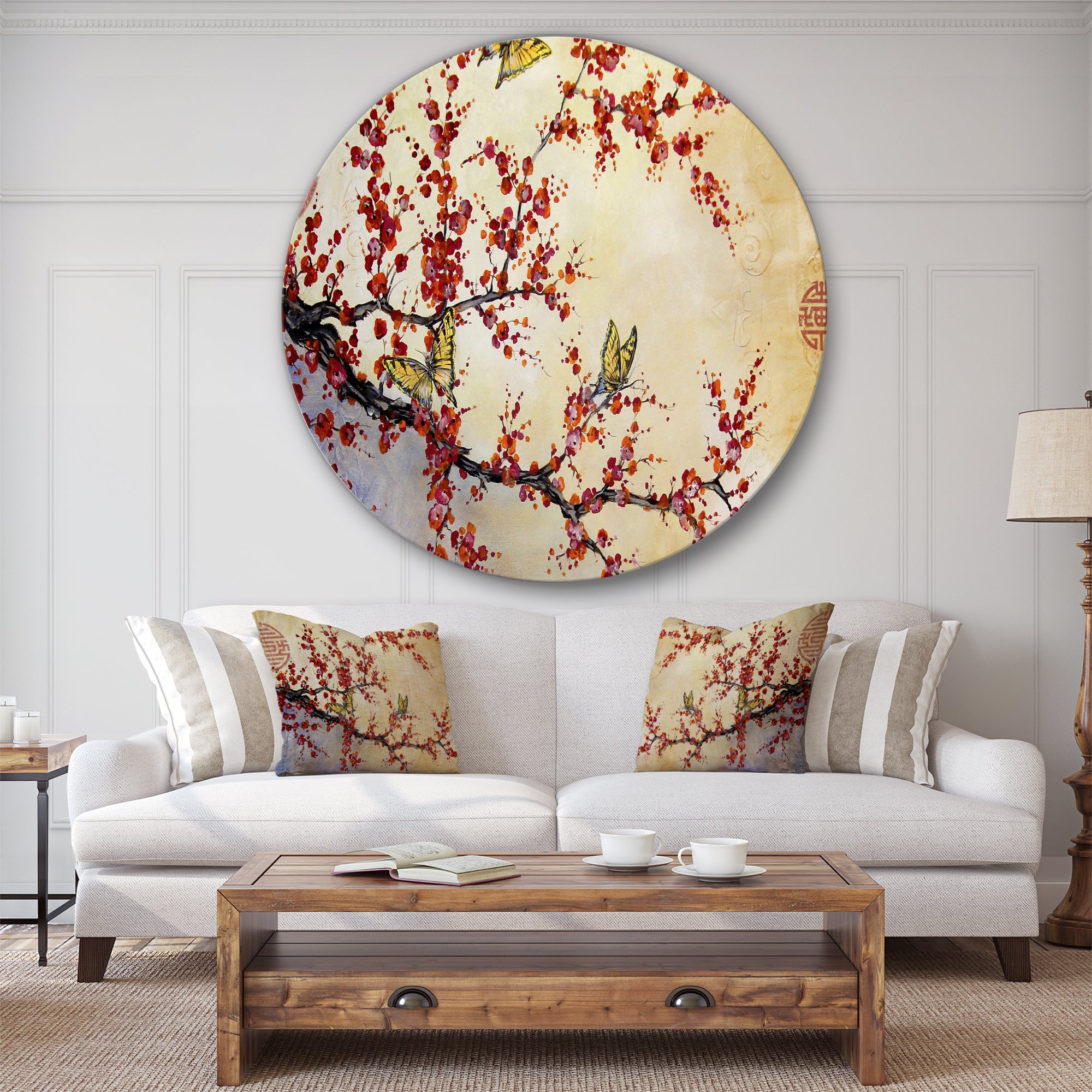 Designart 'Butterfly Blossoms