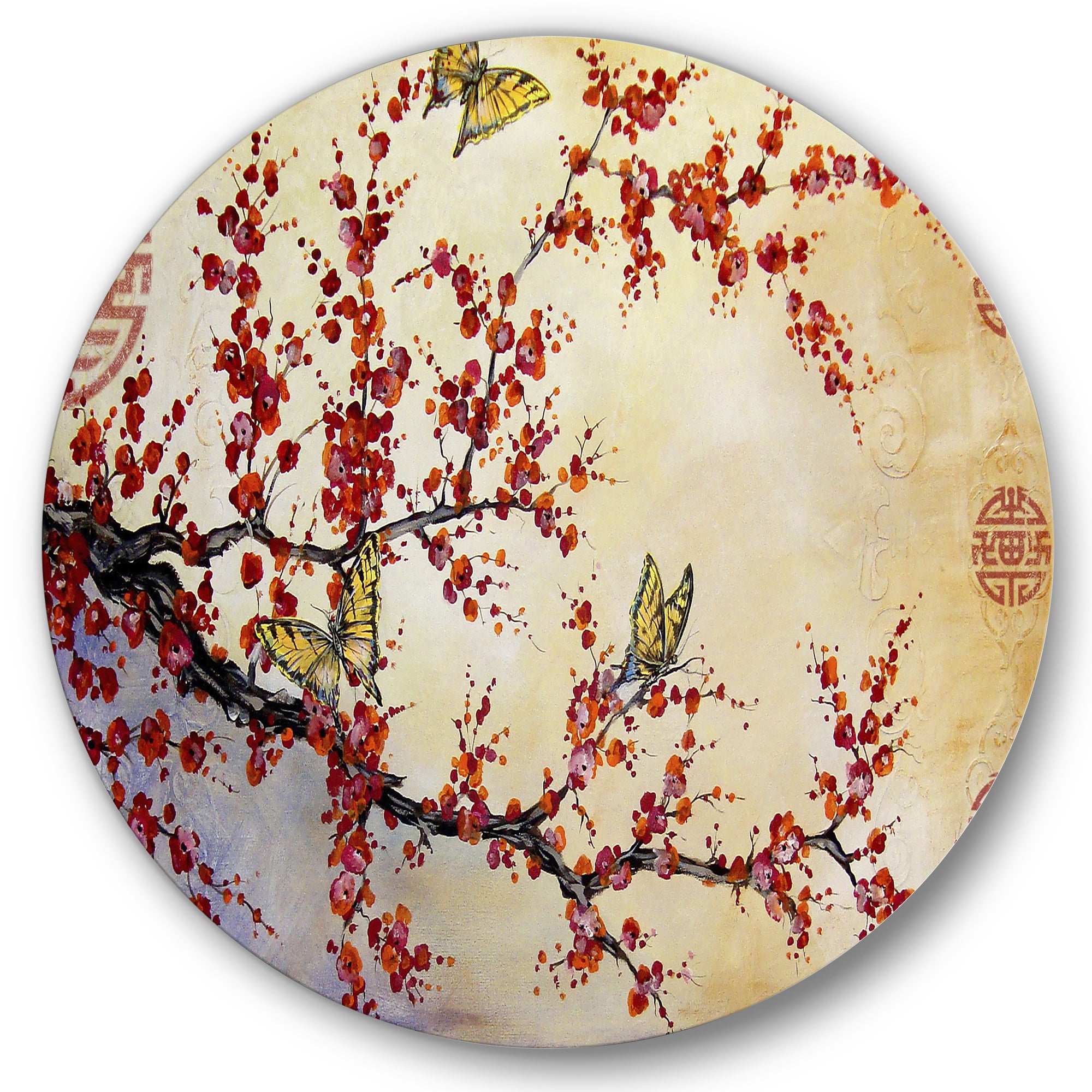 Designart 'Butterfly Blossoms