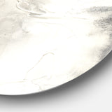 Designart 'Gray Circles I' Geometric Metal Circle Wall Art