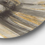 Designart 'Glam Gold Canion' Glam Metal Circle Wall Art