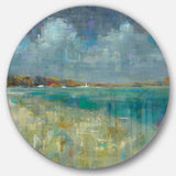 Designart 'Sky and Sea' Nautical & Coastal Metal Circle Wall Art