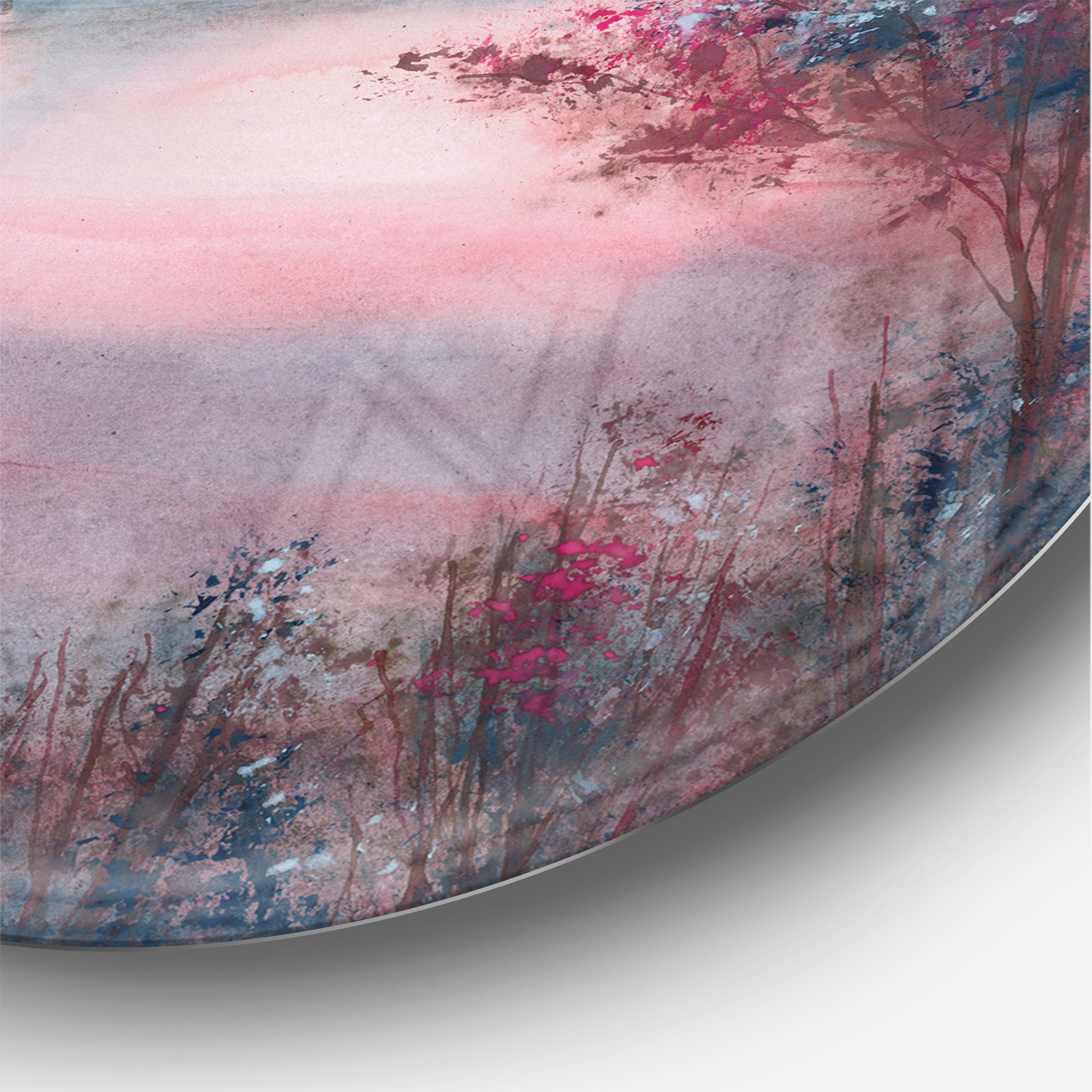 Designart 'Quiet Time' Shabby Chic Metal Circle Wall Art