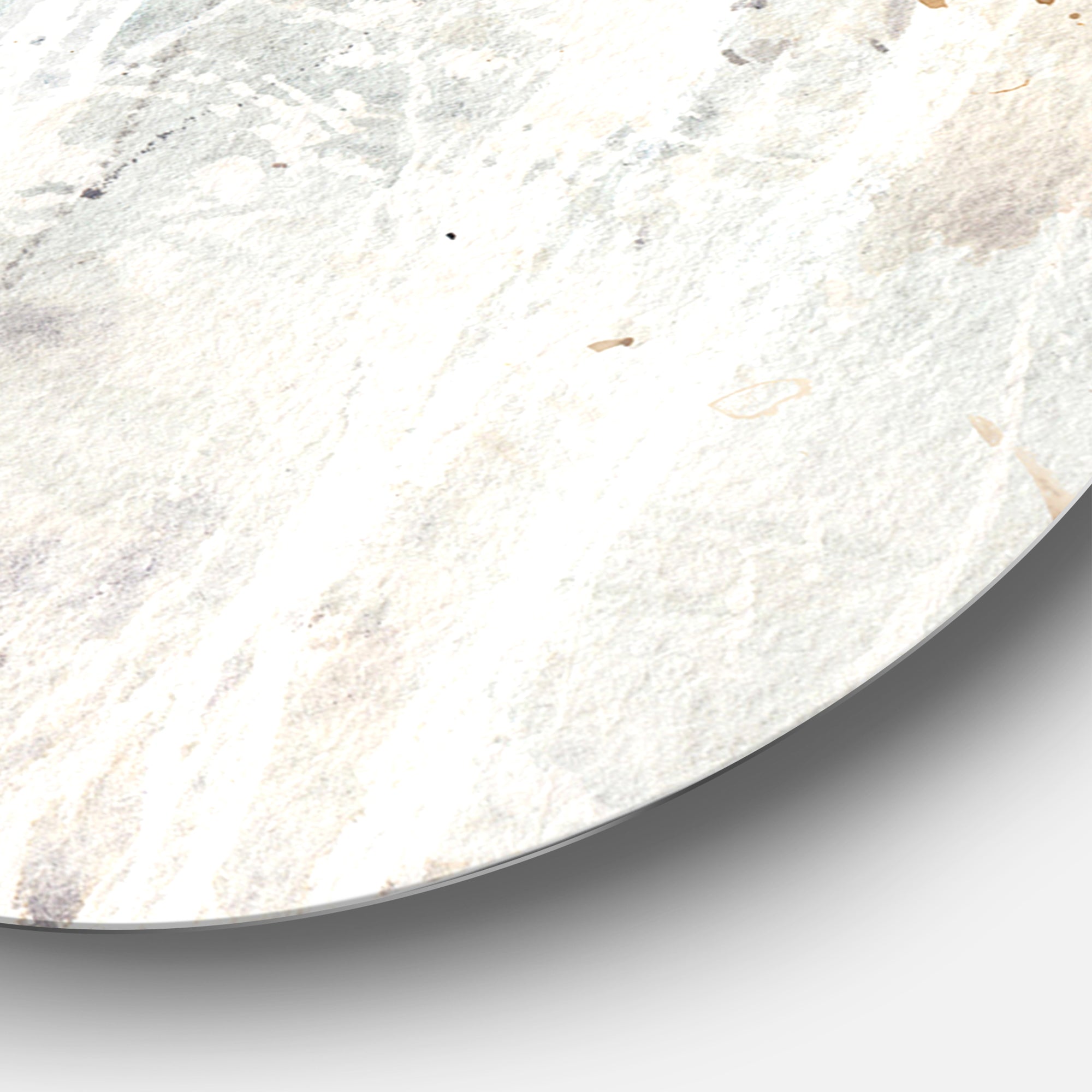 Designart 'A Woodland Walk into the Forest VI' Farmhouse Metal Circle Wall Art
