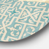 Designart 'Beach Treasures Collage I' Nautical & Coastal Metal Circle Wall Art