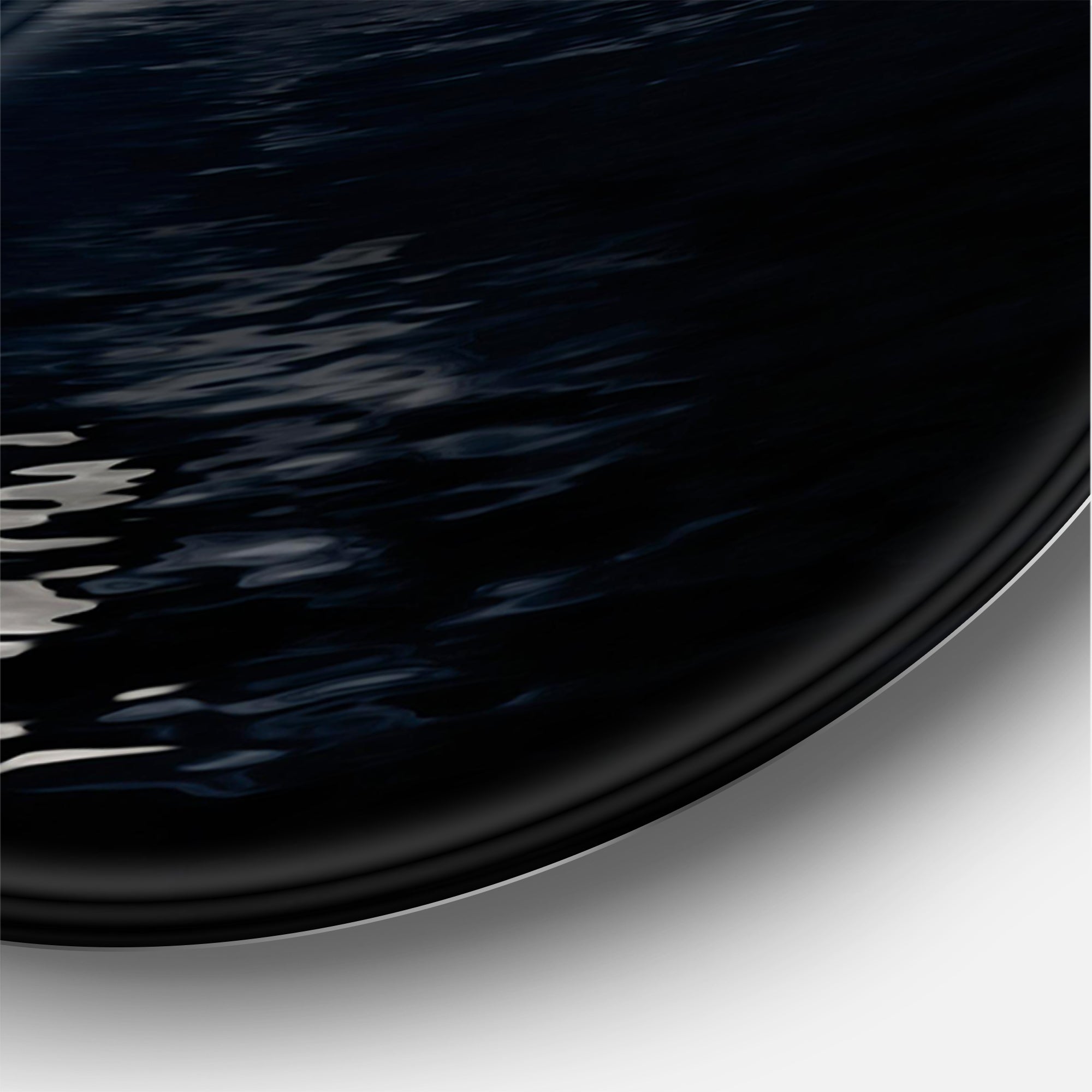 Designart 'Full Moon In Cloudy Night Sky IV' Nautical & Coastal Metal Circle Wall Art