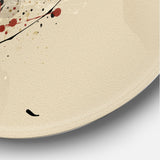 Designart 'Woman Playing Jazz Trumpet' Modern Metal Circle Wall Art