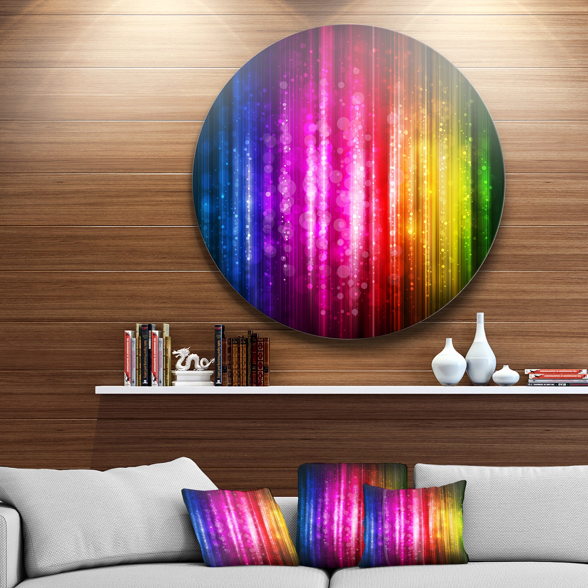 Glowing Background' Abstract Metal Artwork