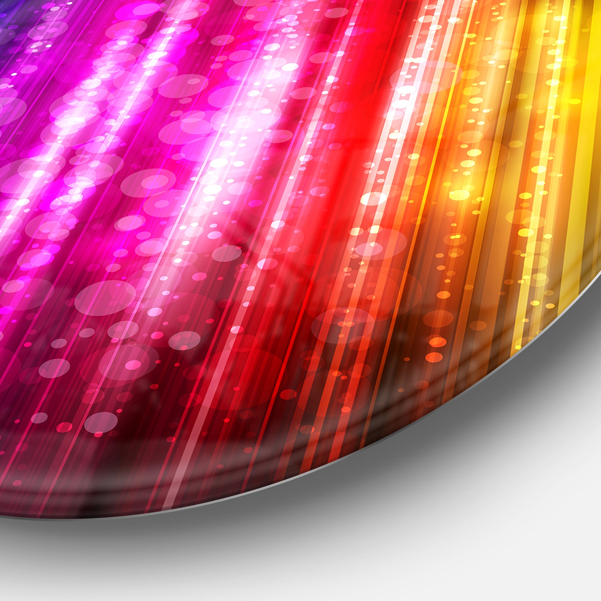 Glowing Background' Abstract Metal Artwork