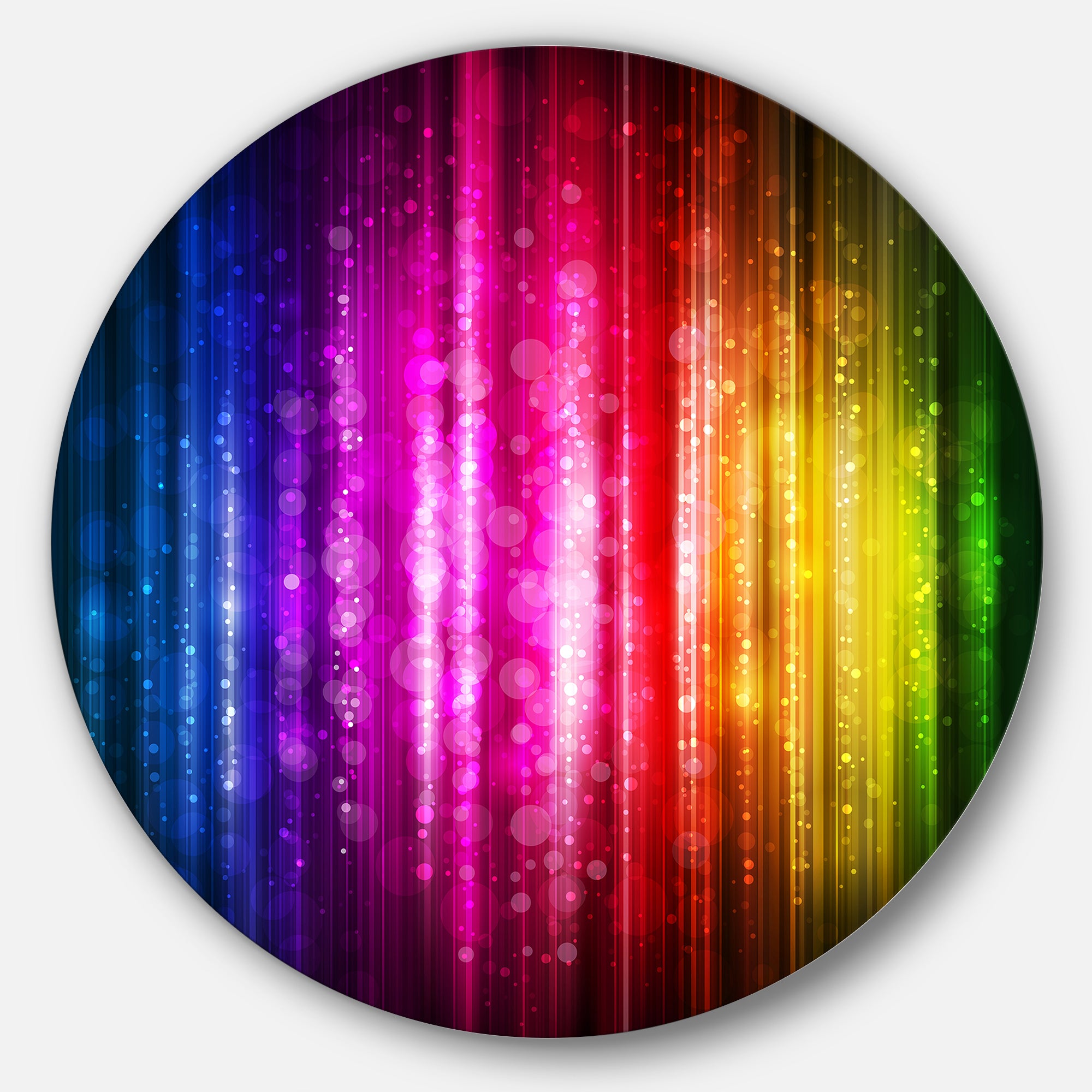 Glowing Background' Abstract Metal Artwork