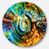 Paths of Stained Glass' Abstract Metal Artwork