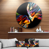Kissing Minds Graphic Art' Abstract Circle Metal Wall Decor