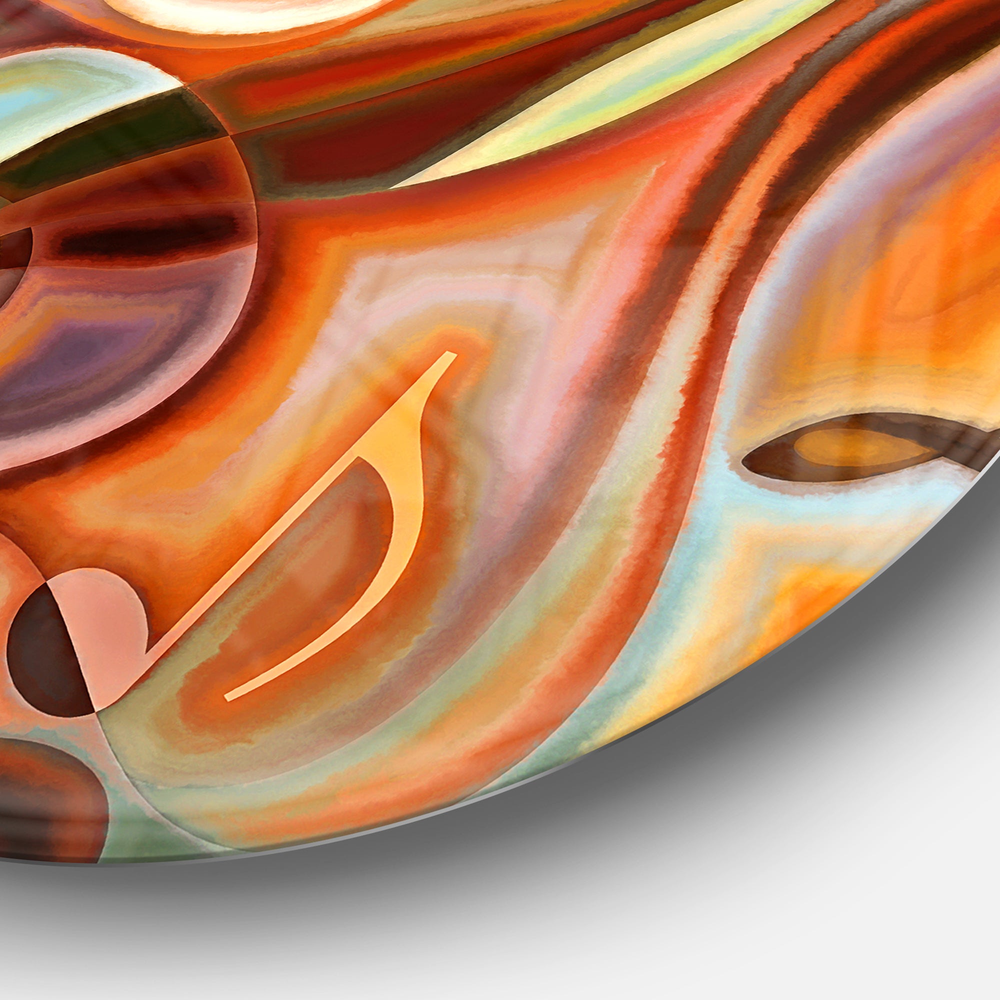 Music Dreams' Abstract Metal Circle Wall Art