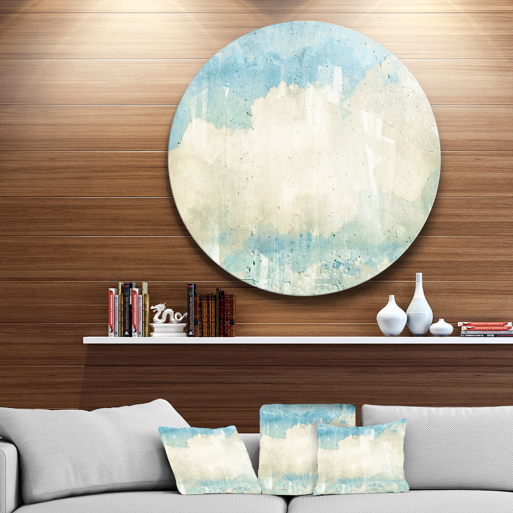 Sky on Wall Texture' Abstract Metal Artwork