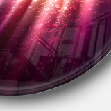 Purple with Magic Light' Abstract Metal Artwork