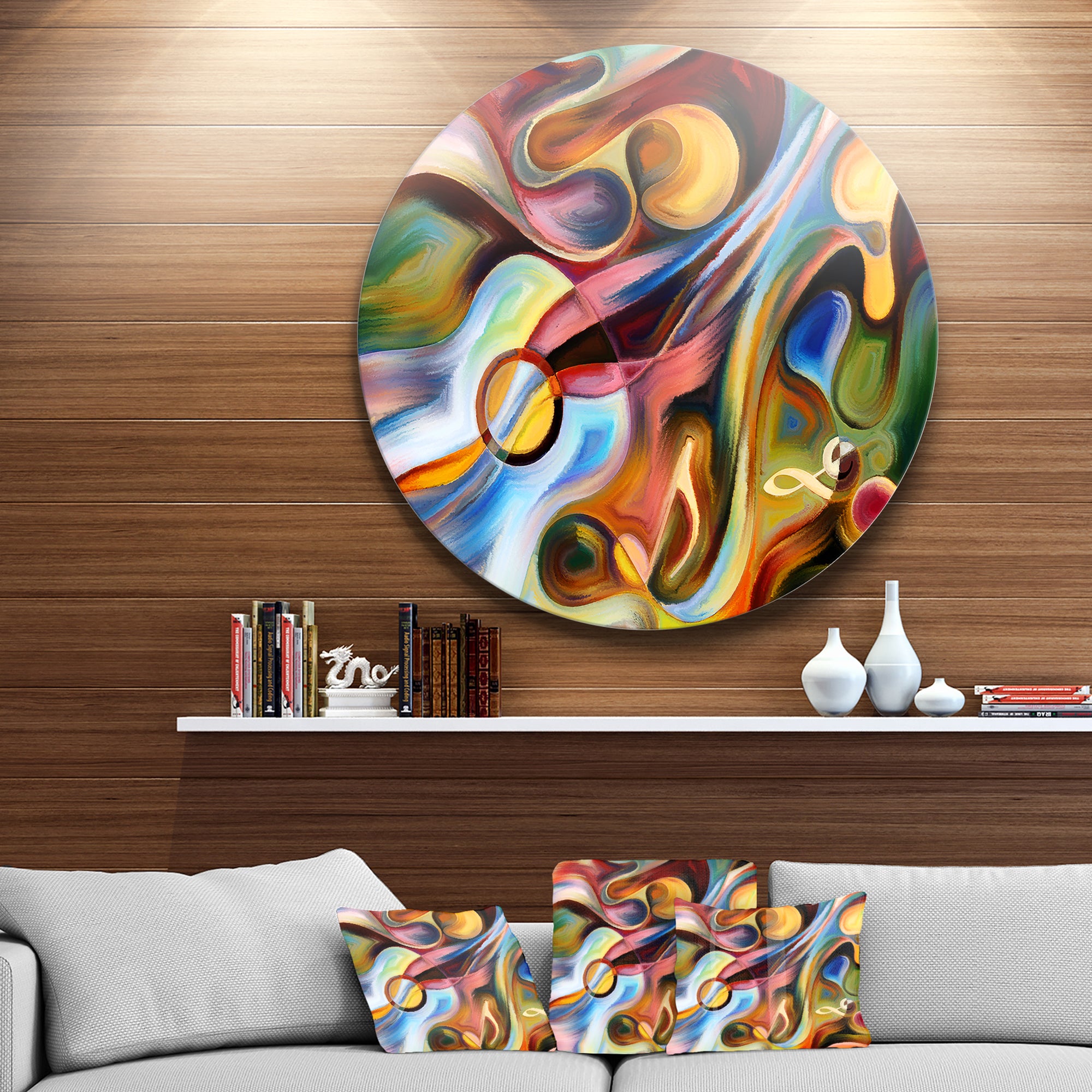 Music beyond the Frames' Music Circle Metal Wall Art